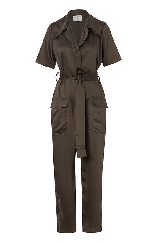 THE TENCEL JUMPSUIT VERDE