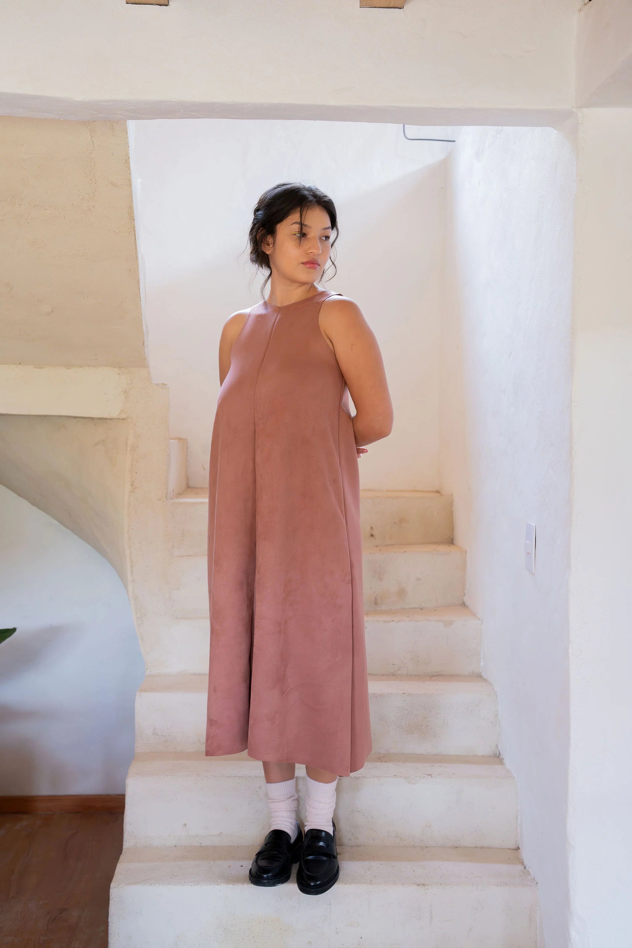 VESTIDO SIENA CANELA