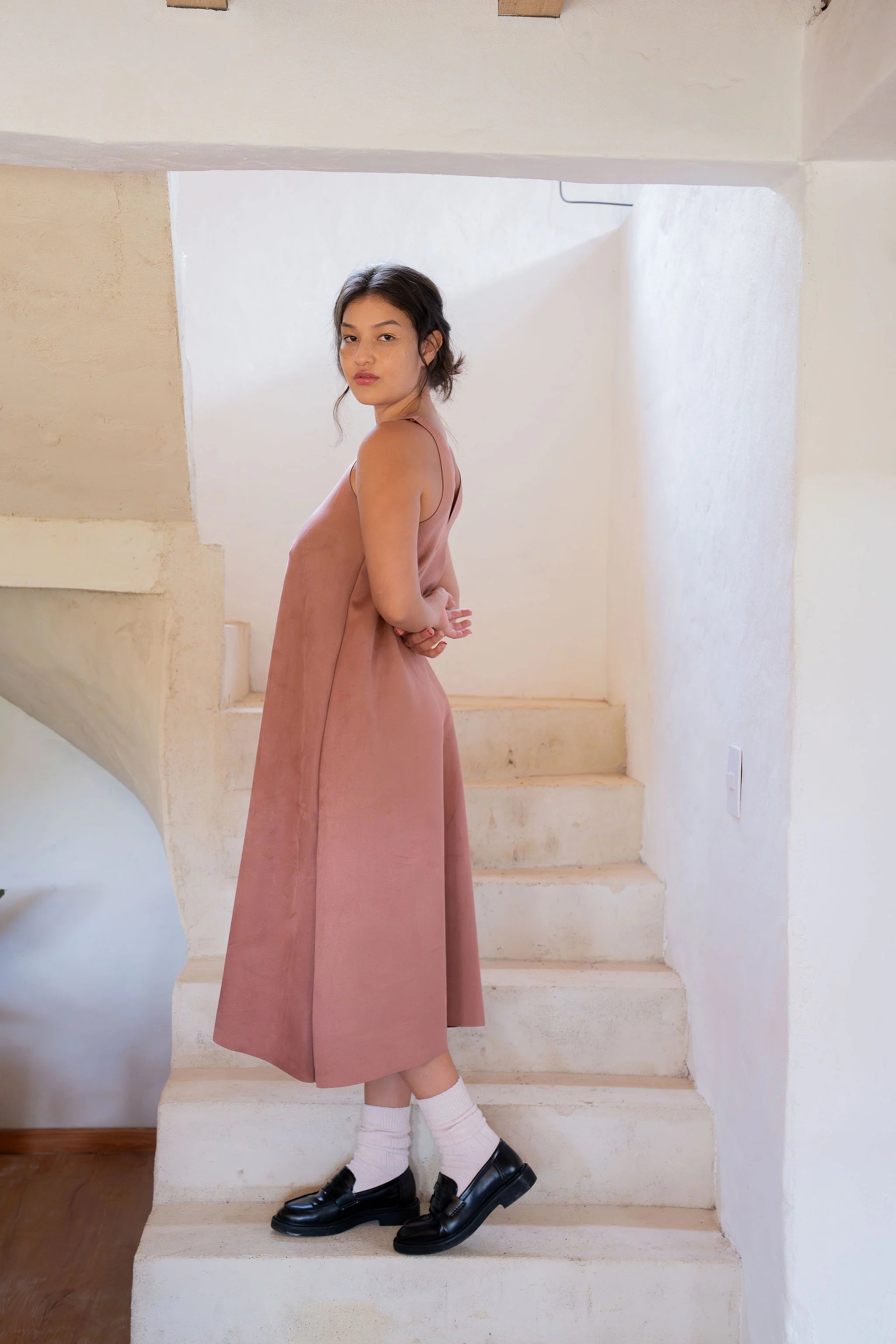 VESTIDO SIENA CANELA
