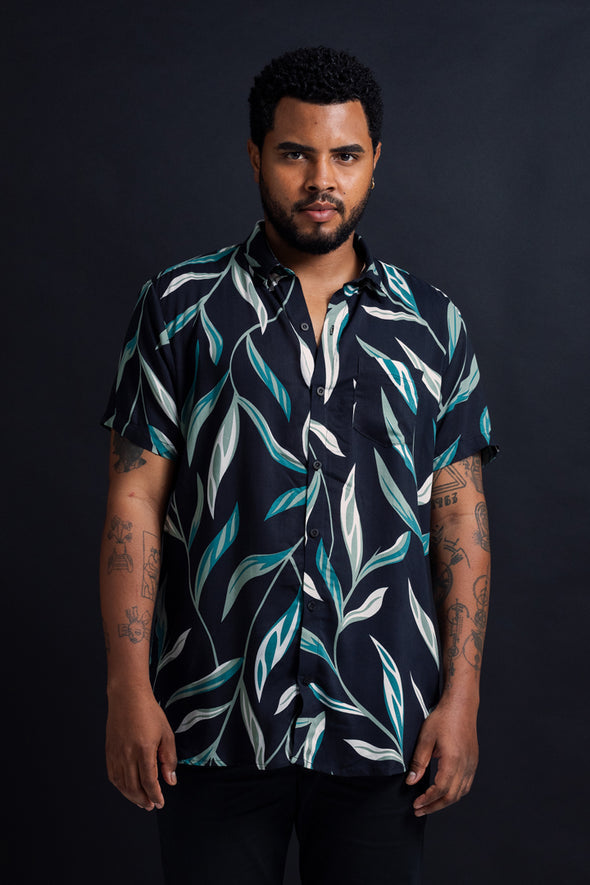 CAMISA RAMAS VERDES