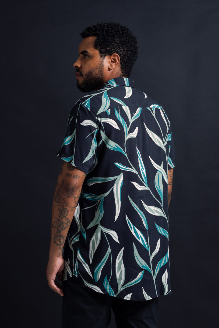 CAMISA RAMAS VERDES