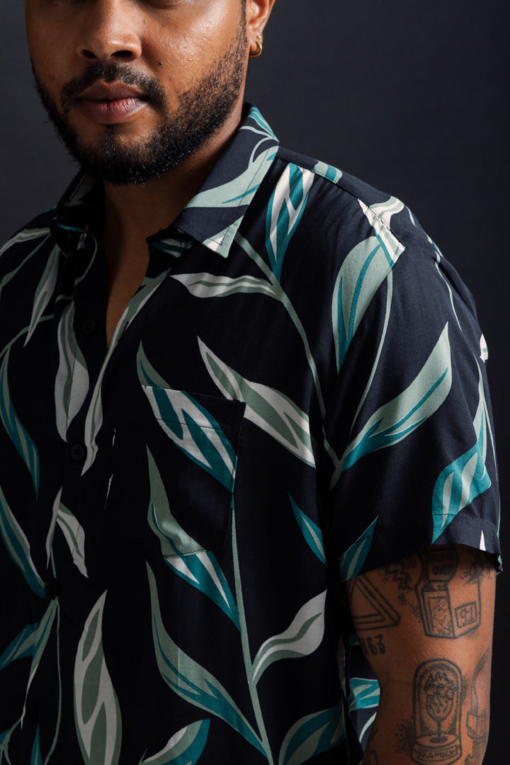CAMISA RAMAS VERDES