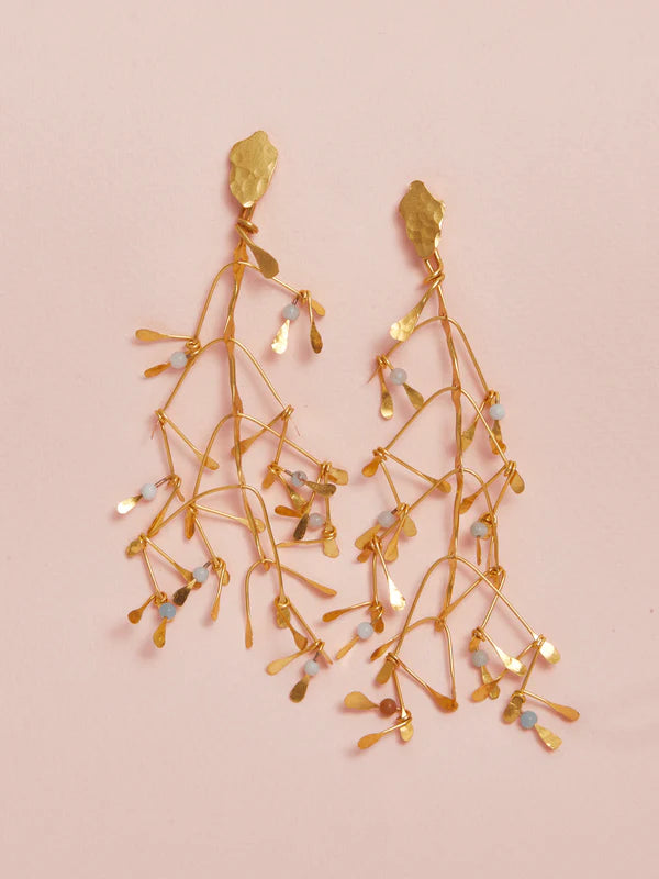 ARETES MAXI HOJAS CHIRIBIQUETE