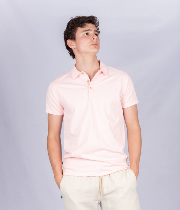 CAMISETA POLO ROSA