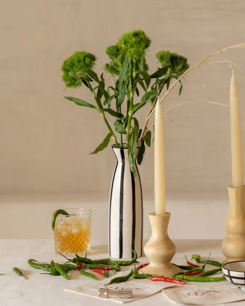 JARRÓN - RAYAS NEGRAS - Makeno