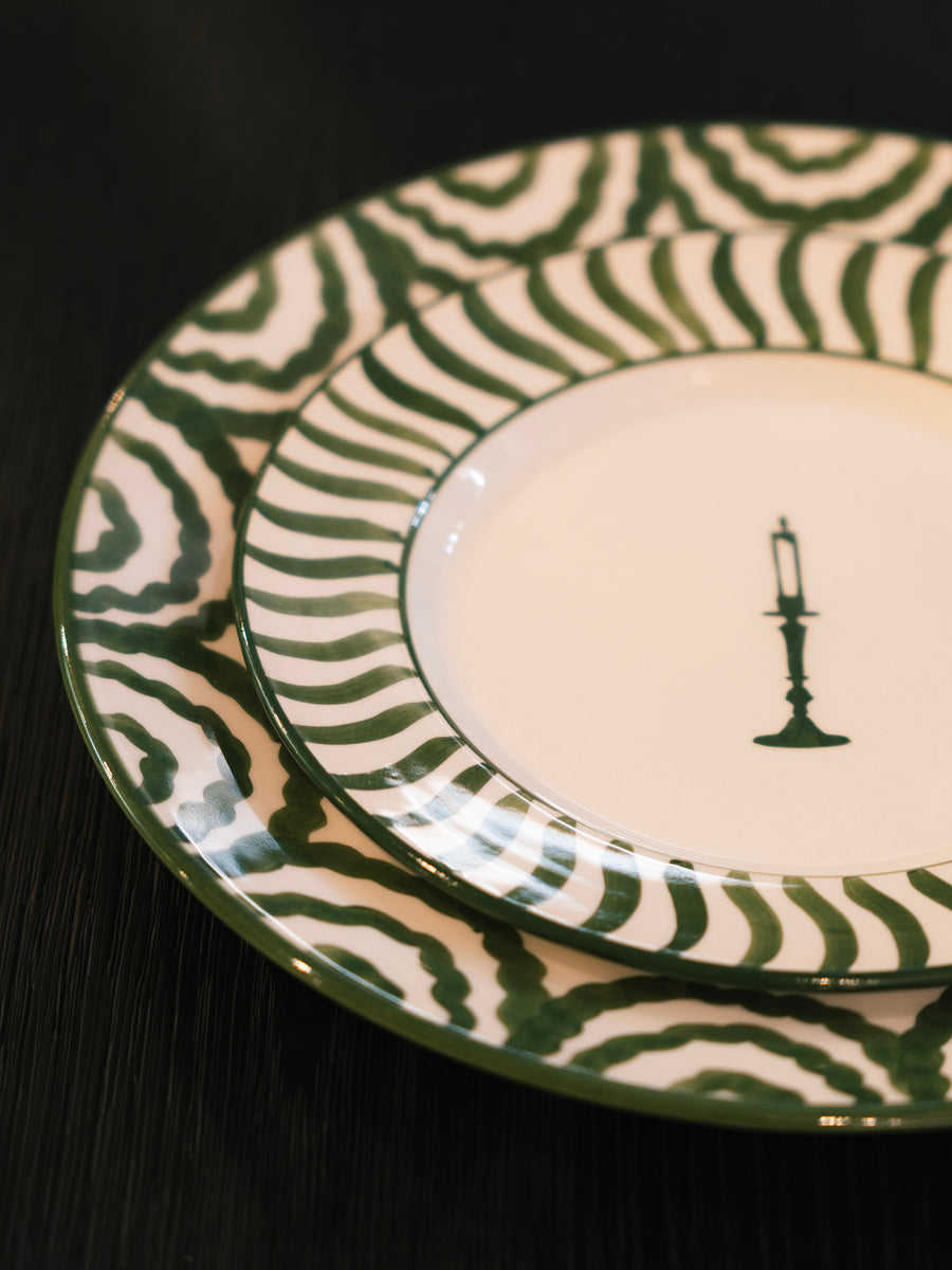 SET PLATO POSTRE - VELA VERDE - Makeno