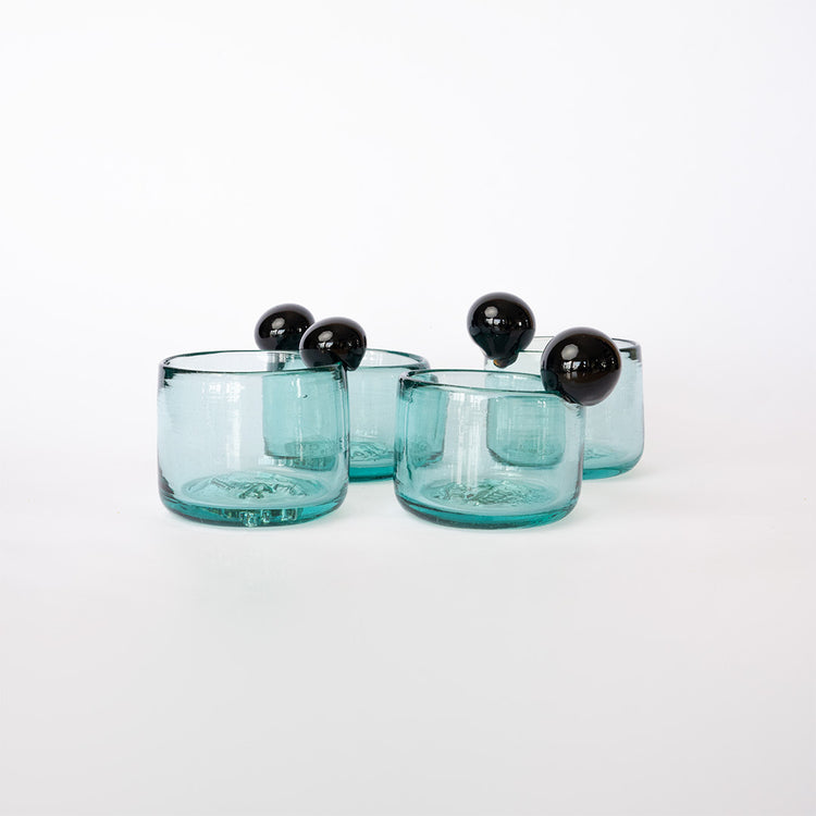 SET DE VASOS ACEITUNA X 4