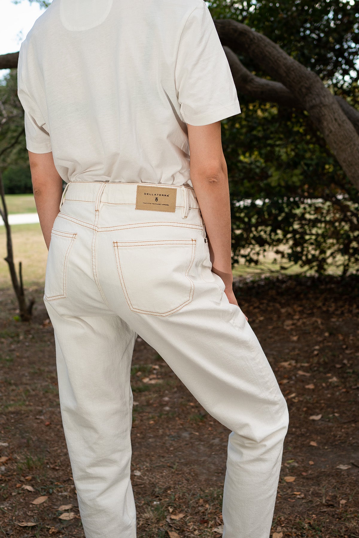 RECOVERED COTTON MUM JEANS