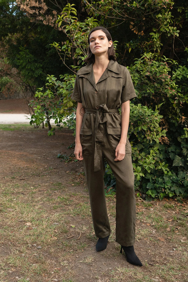 THE TENCEL JUMPSUIT VERDE