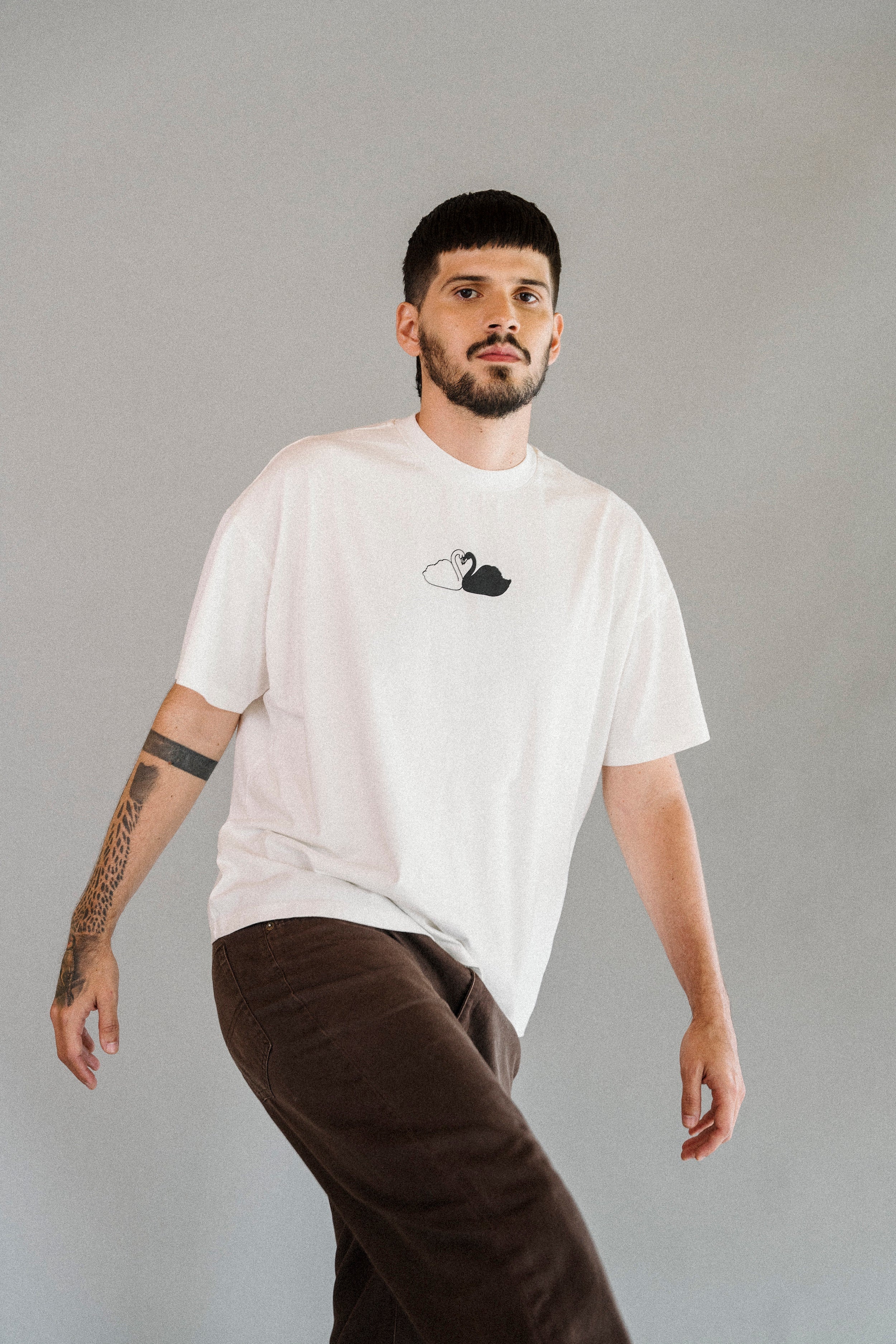 CAMISETA CISNES BLANCO