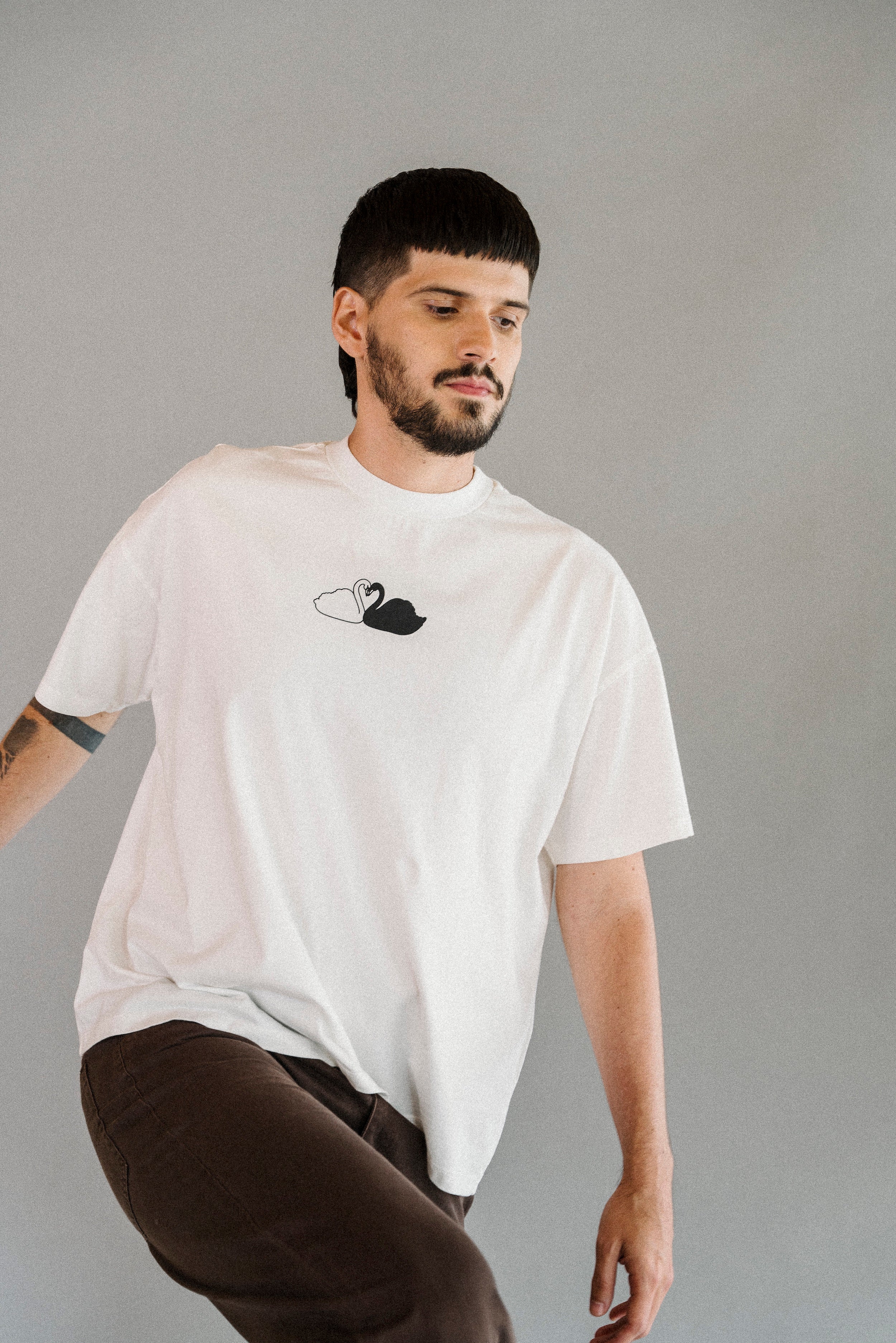 CAMISETA CISNES BLANCO