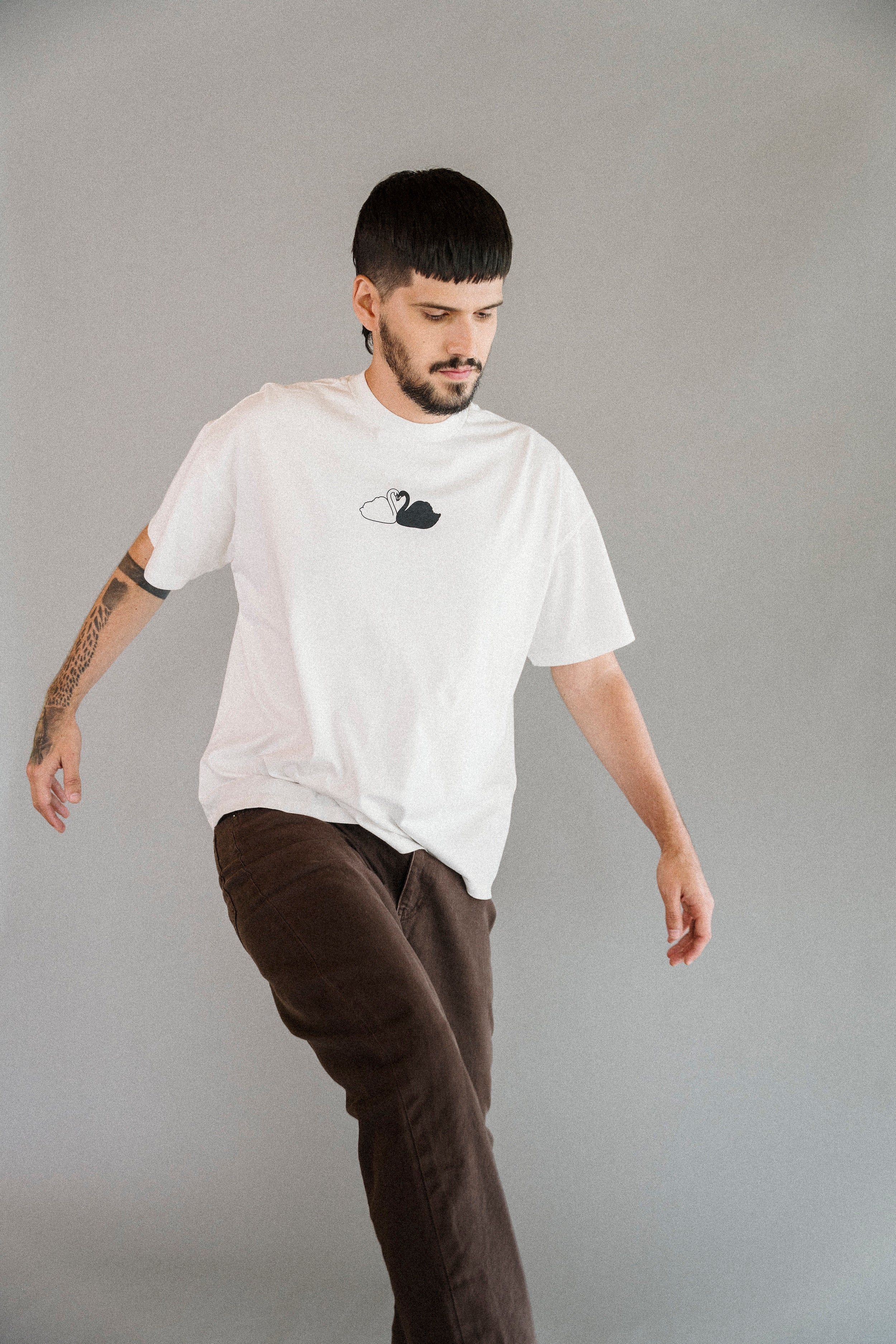 CAMISETA CISNES BLANCO