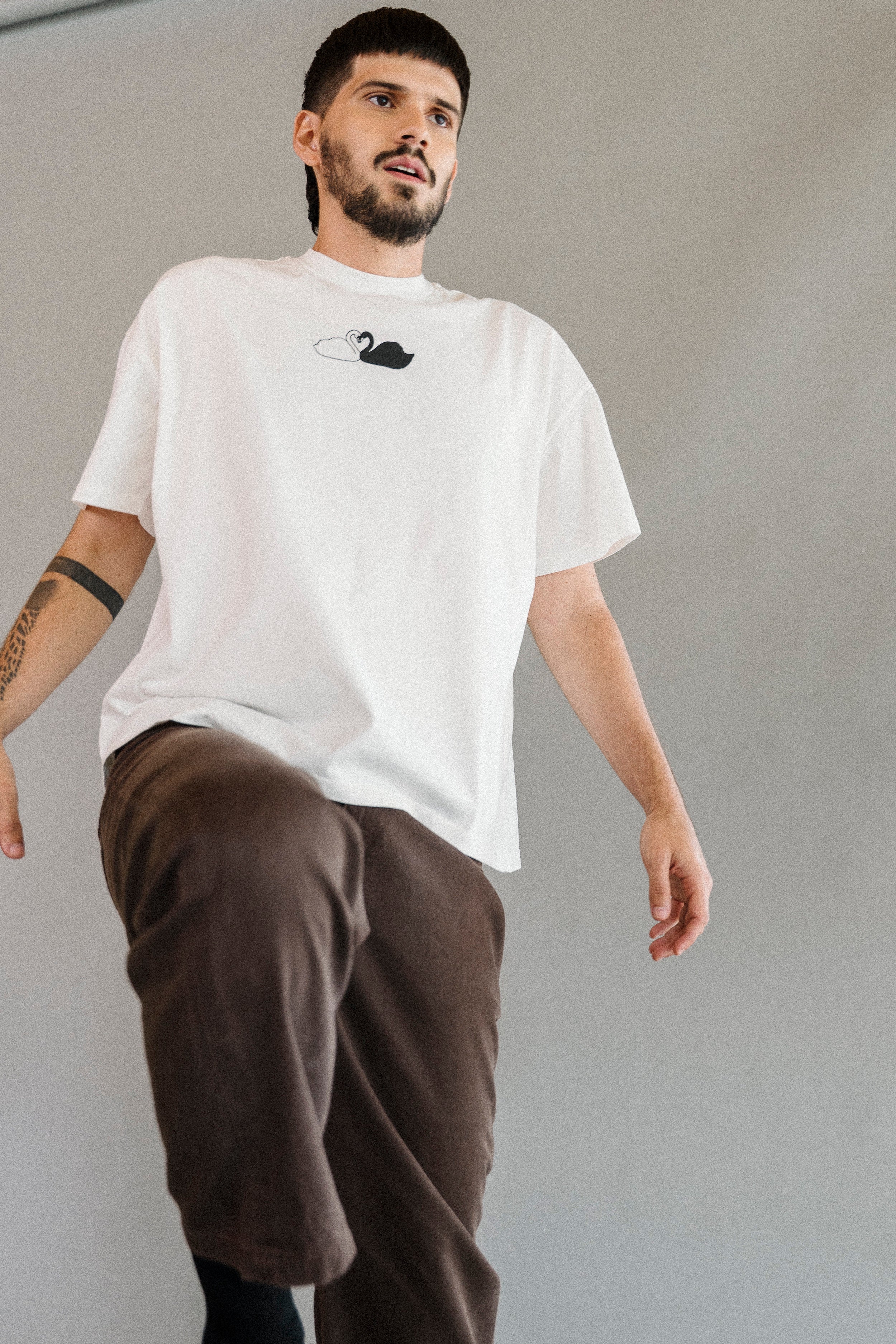 CAMISETA CISNES BLANCO