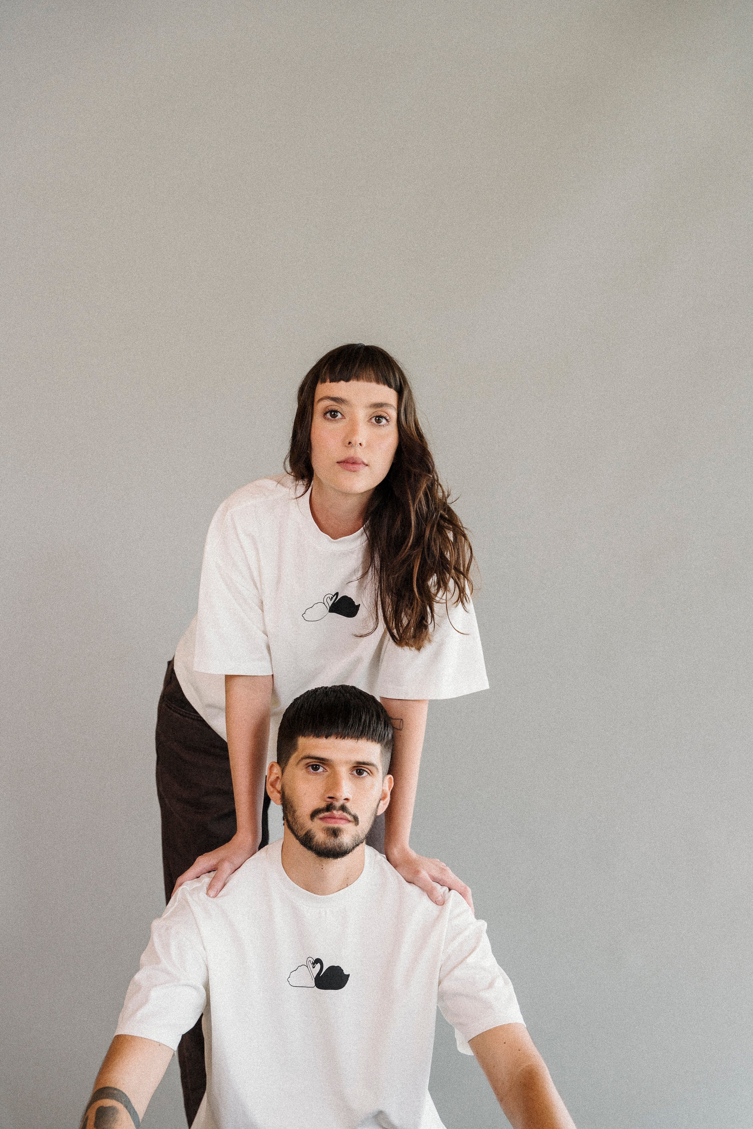 CAMISETA CISNES BLANCO