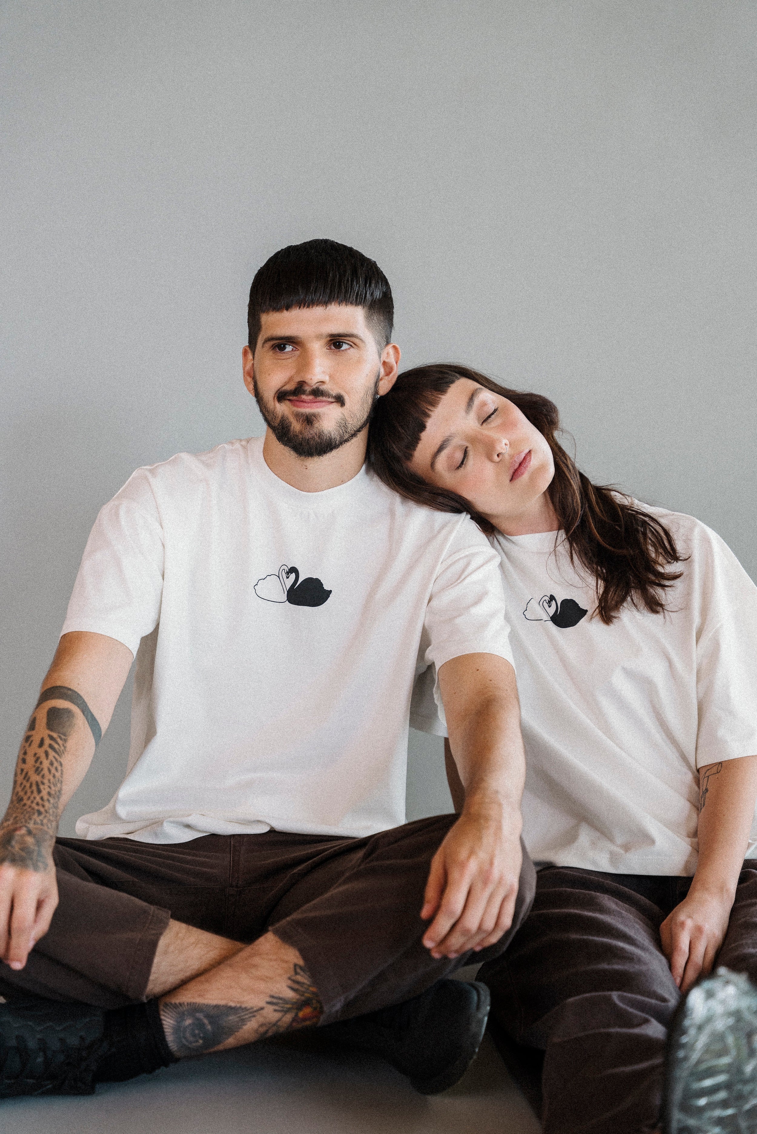CAMISETA CISNES BLANCO
