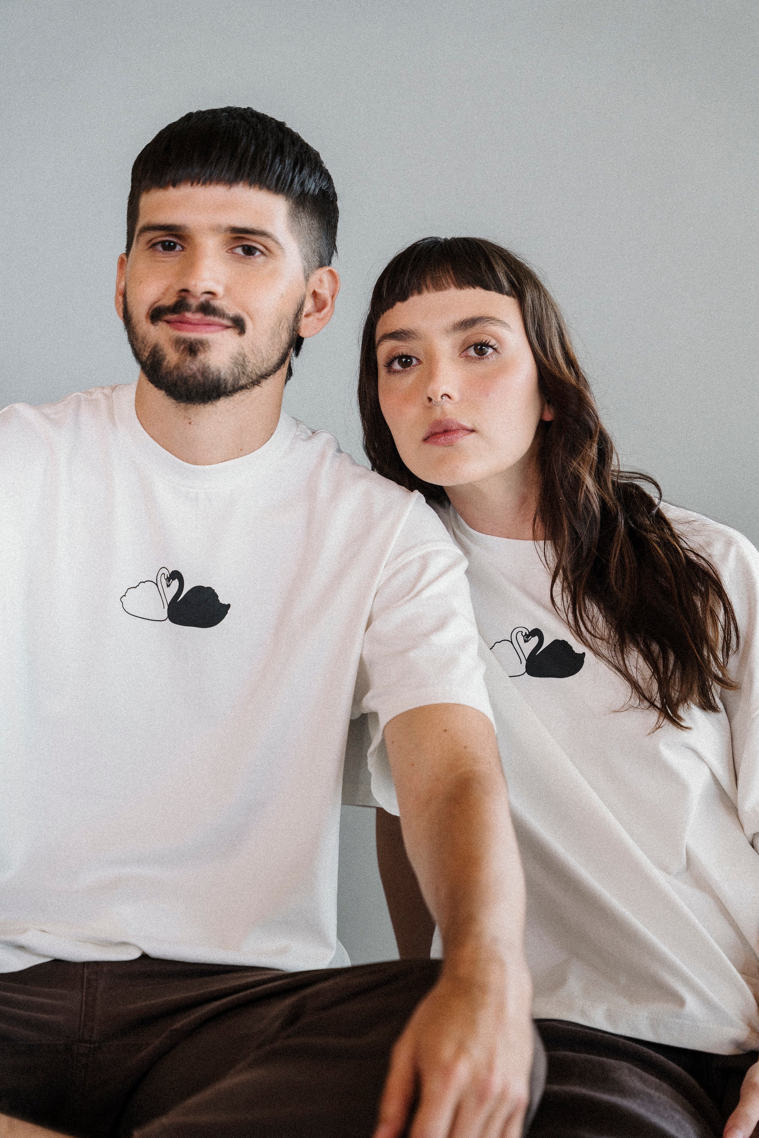 CAMISETA CISNES BLANCO
