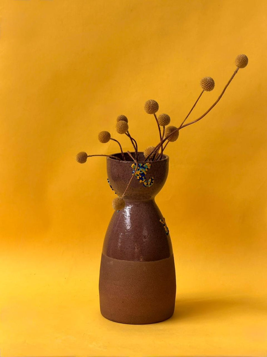 FLORERO AMARILLO ALTO - Makeno