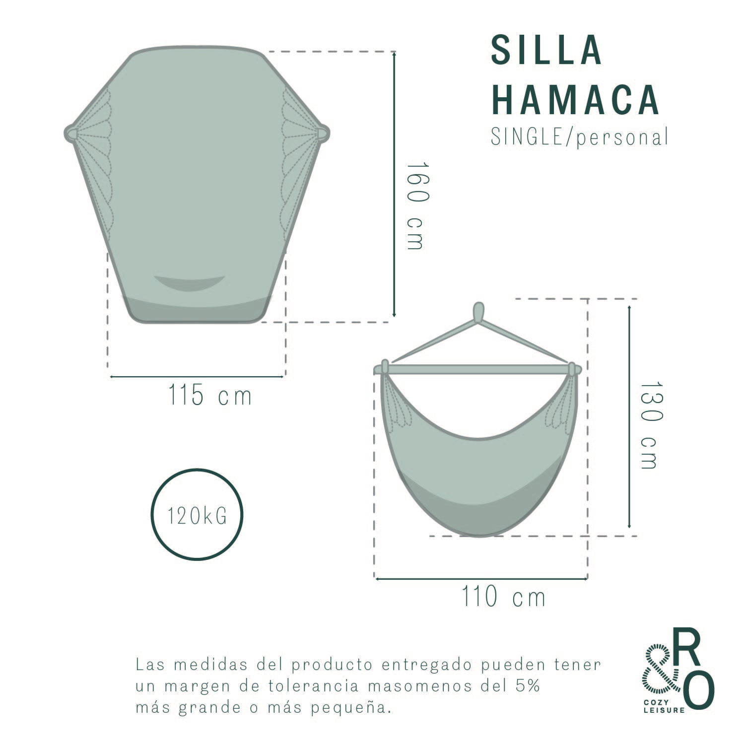 SILLA HAMACA TEJIDO BARANOA VERBENA